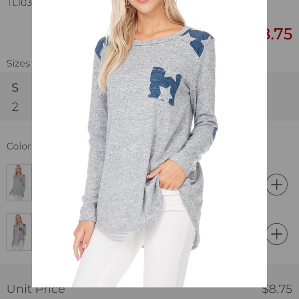 🌟🌟SALE🌟🌟 Stars Knit Top - Picture 1 of 2